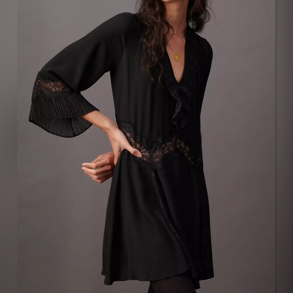 Anthropologie Cynthia Lace Mini Dress